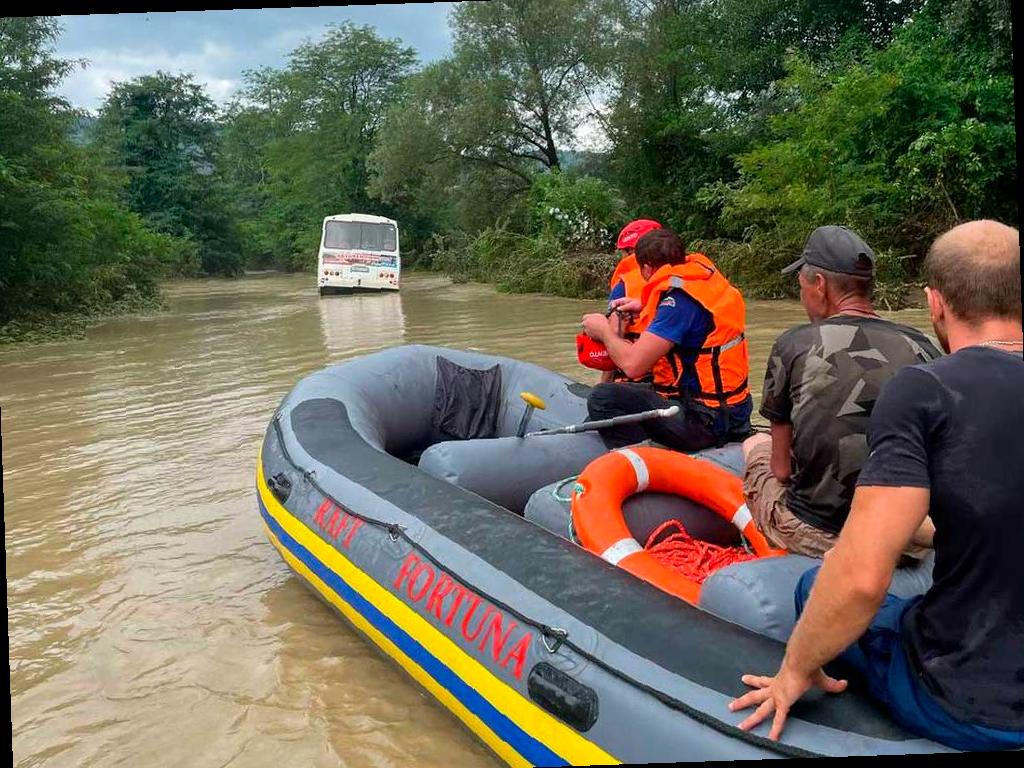 В Краснодарском крае произошли сильные ливни