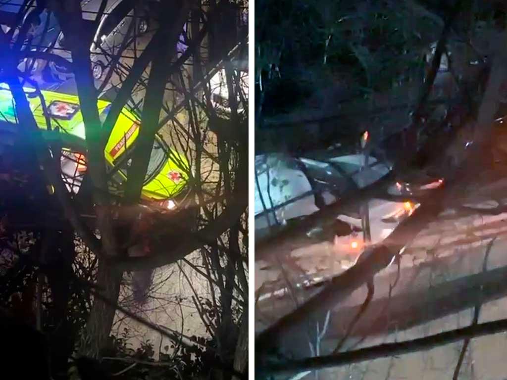 Две машины столкнулись в центре Сочи