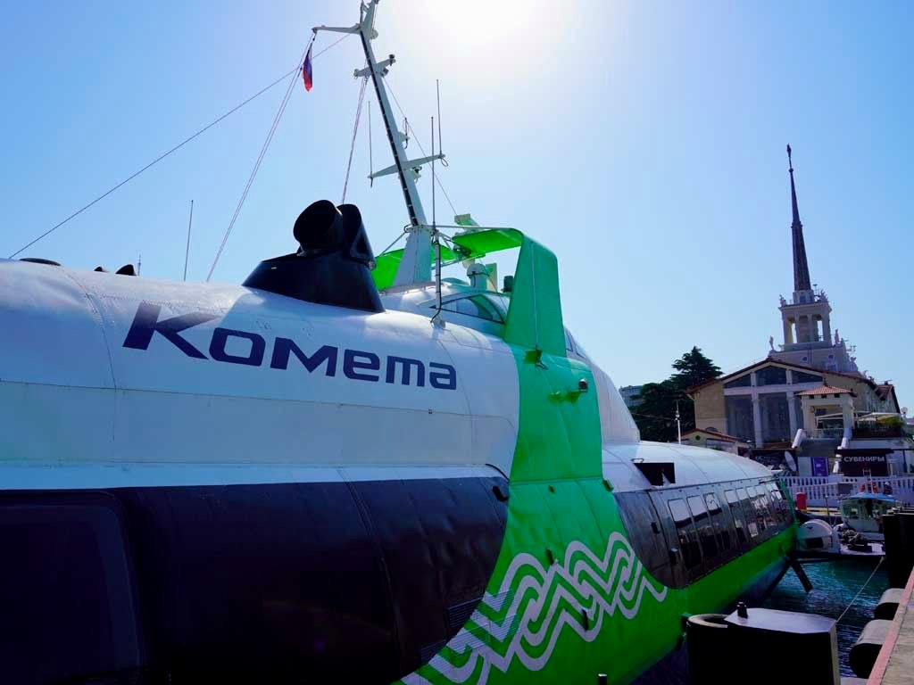 Изменено расписание скоростного судна «Комета» между Сочи и Сухумом