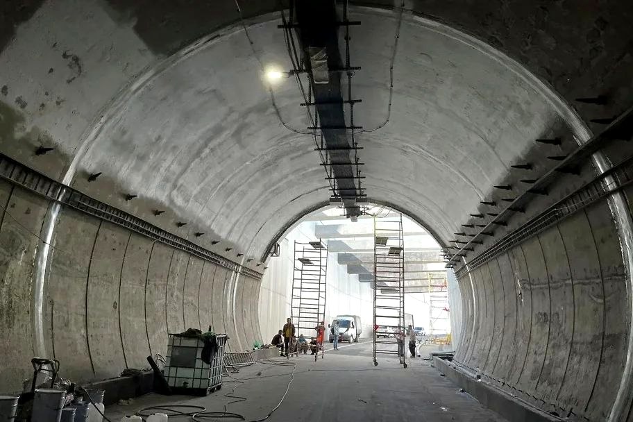 Завершение ремонта тоннеля №2А на Дублере Курортного проспекта в Сочи